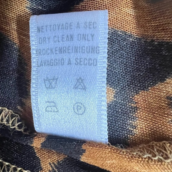 Rare Vintage Leonard Paris Leopard Print Silk wide Leg Pants, 42/6US - Picture 8 of 13